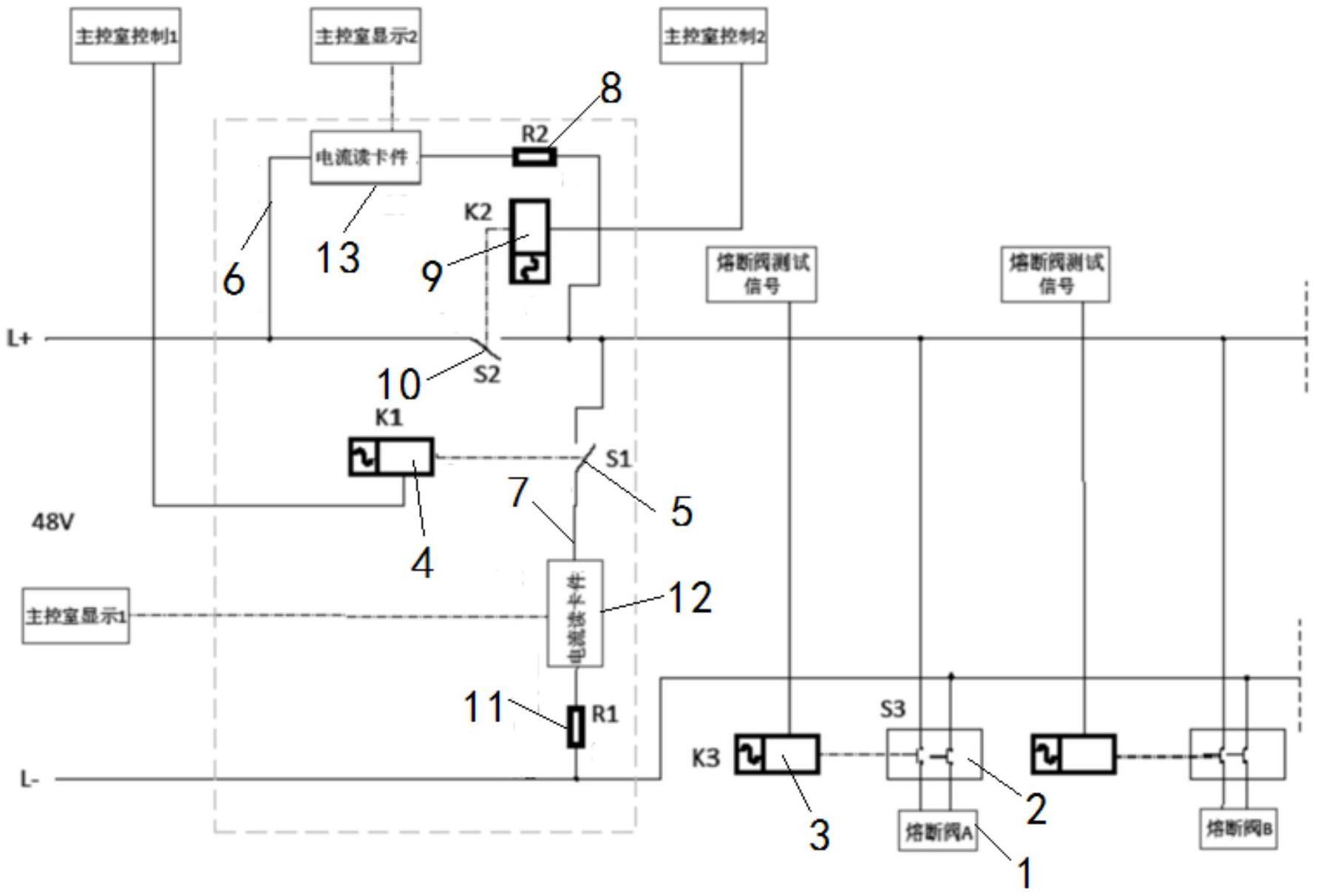 一种核电厂消防熔断阀定期试验装置及核电厂消防系统的制作方法