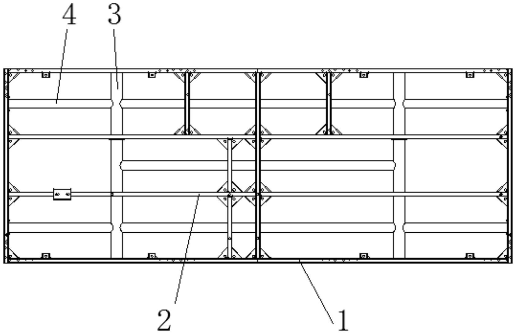一种基于钢管为主要受力脊梁结构的空调安装架结构的制作方法
