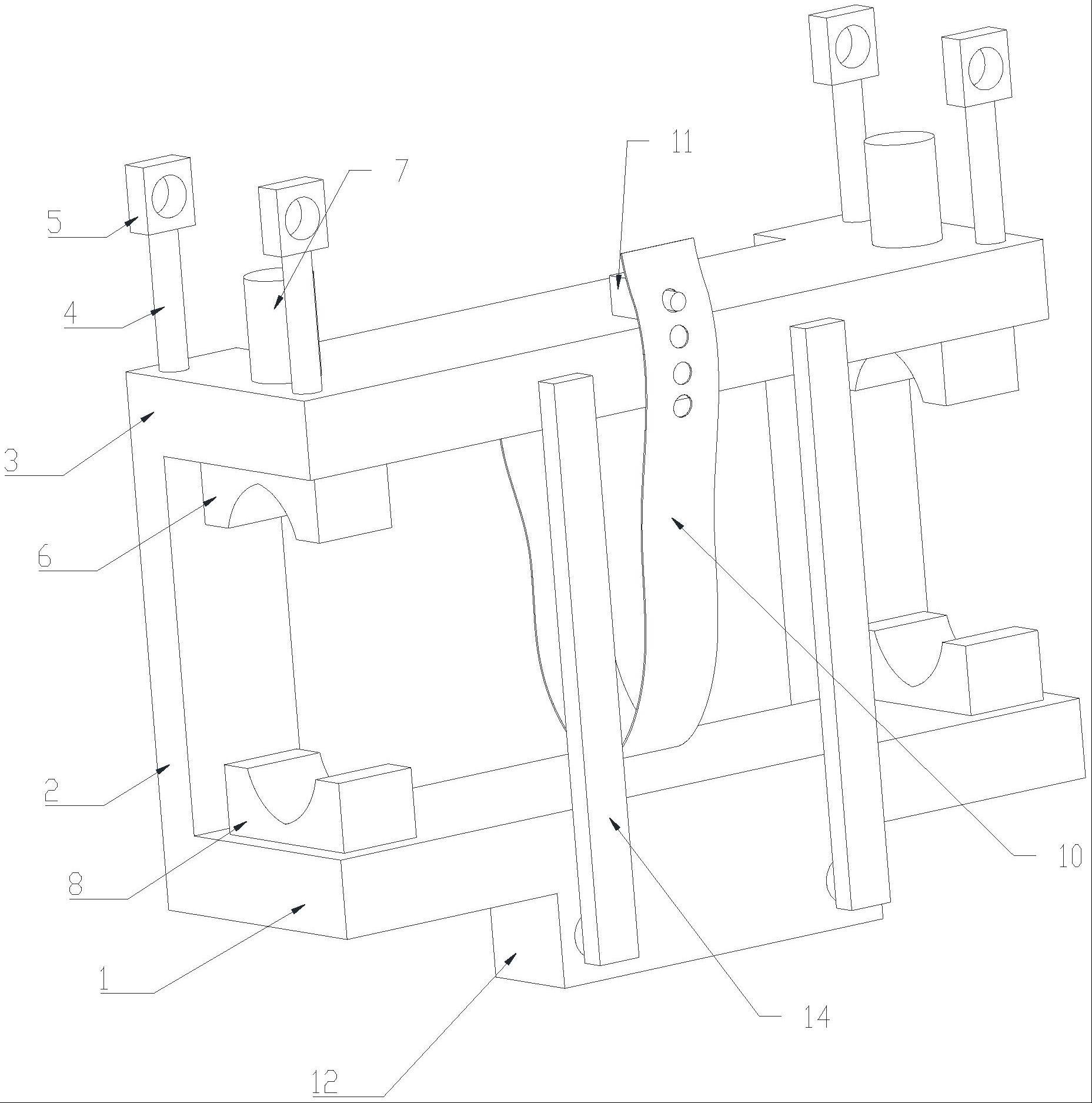 一种固定稳定的单叶片吊具的制作方法