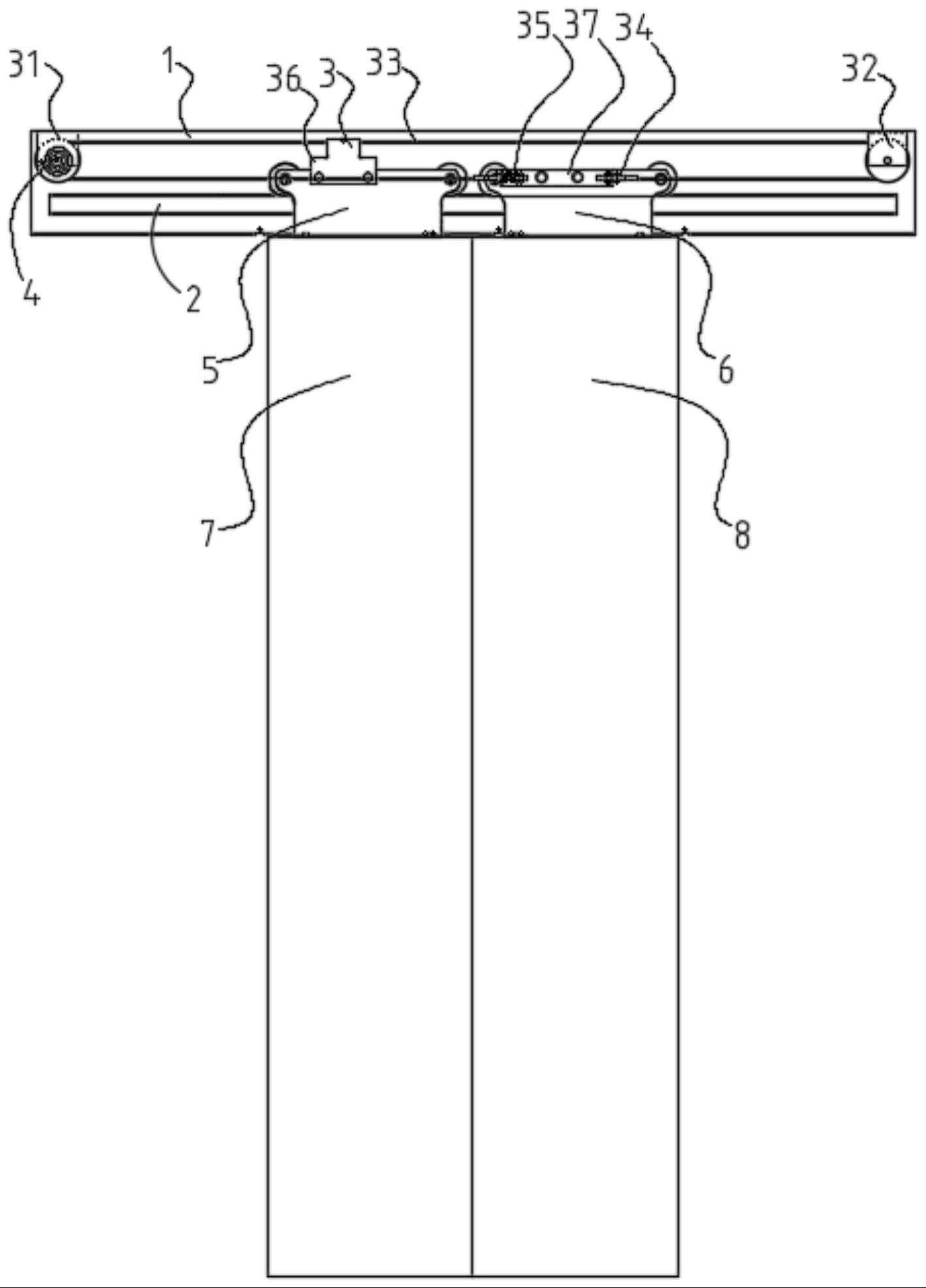 一种发条弹簧式电梯层门自闭装置的制作方法