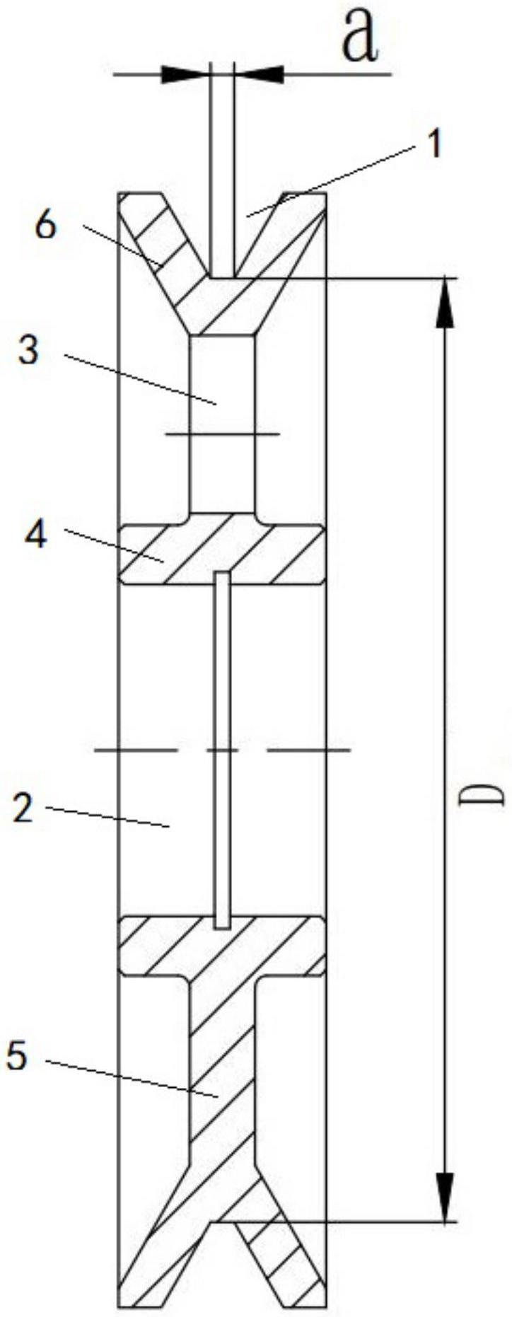 钢线计米轮的制作方法