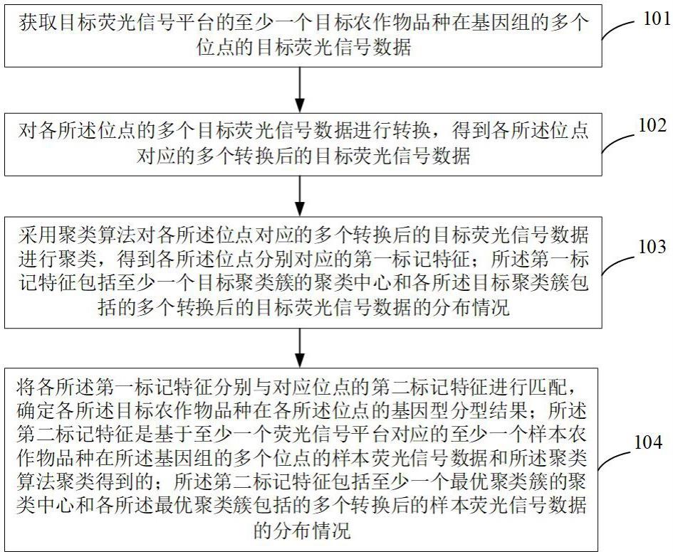 兼容多荧光信号平台的农作物品种基因型分型方法及装置