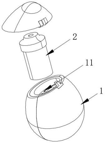 一种雾化组件及头部营养液喷雾器的制作方法