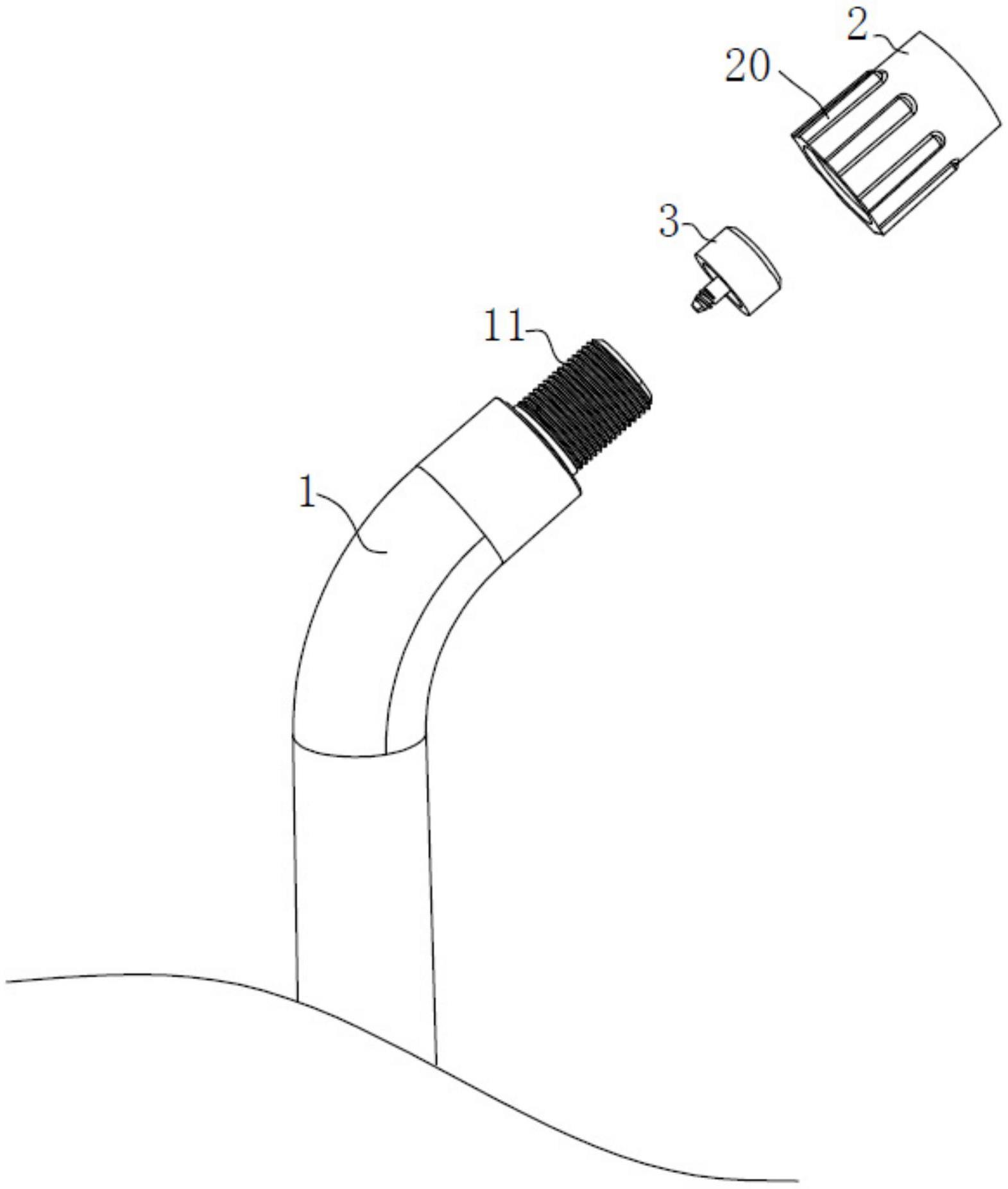 一种螺旋调节出水量的冲牙器喷嘴的制作方法