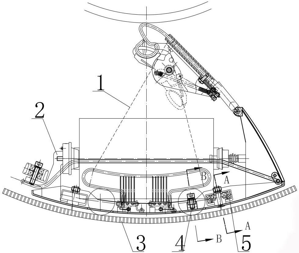 圆织机弧形筘门导轨的制作方法