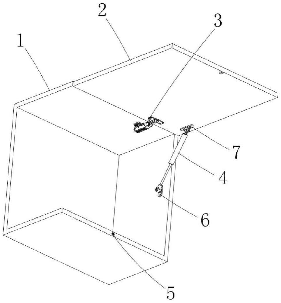 一种带缓冲气撑上翻结构的制作方法