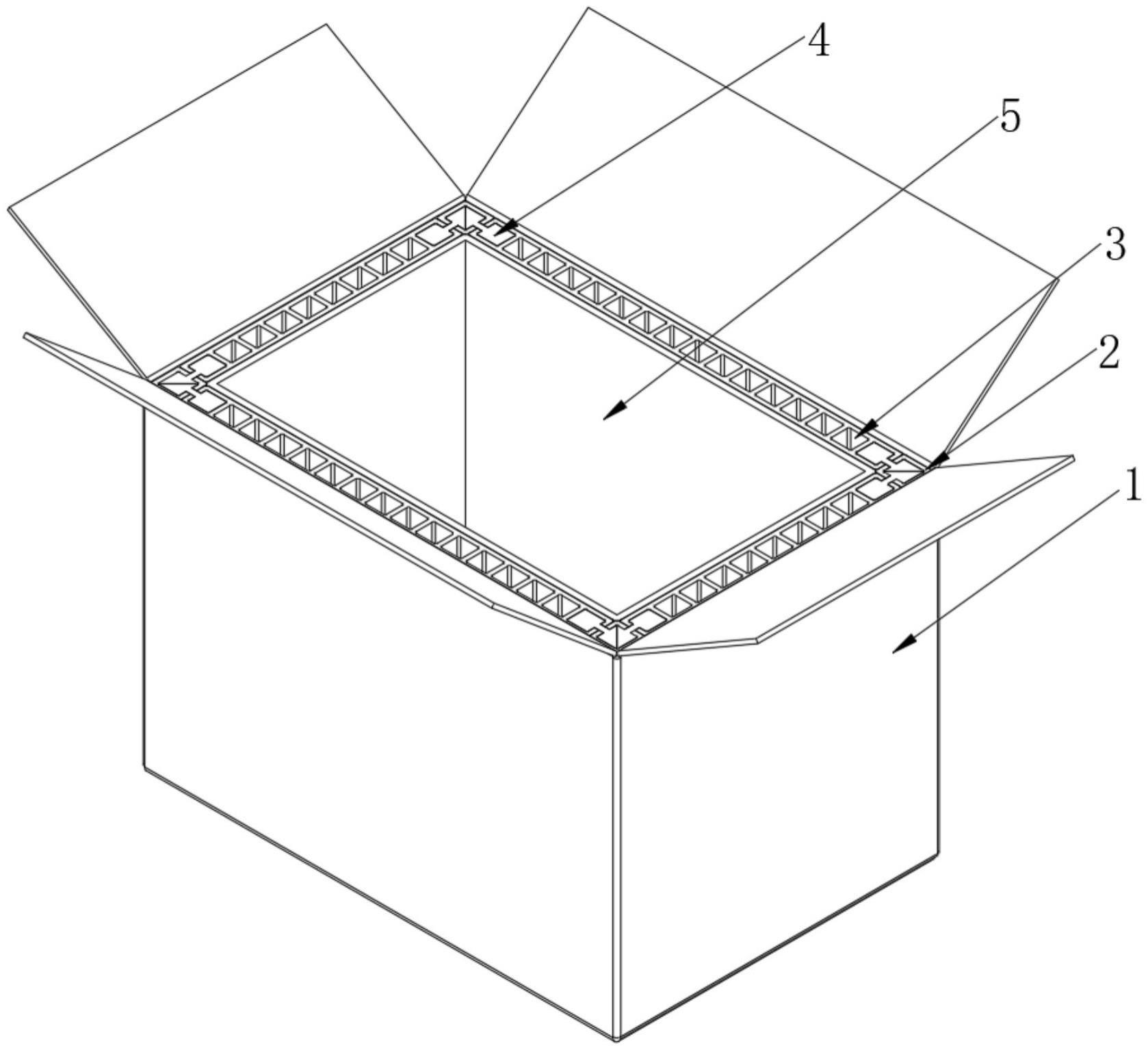 一种堆叠抗形变的包装纸箱的制作方法