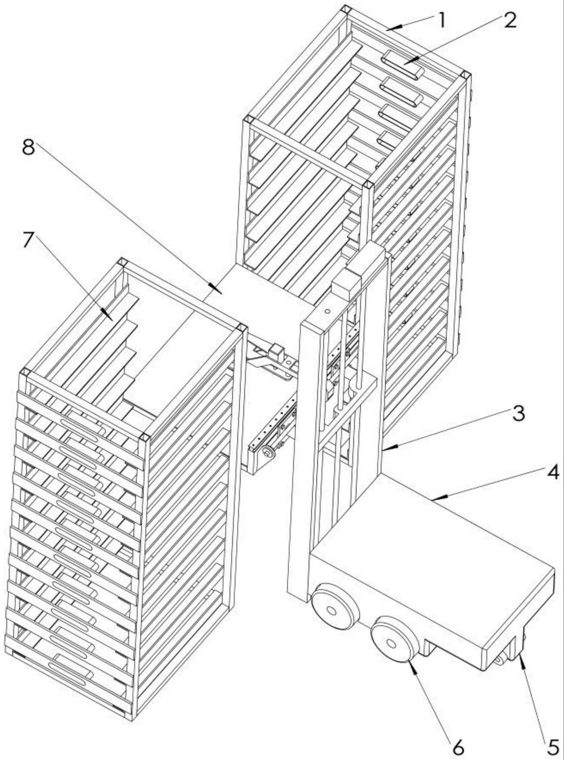 一种储能集装箱内部电池组装卸装置的制作方法
