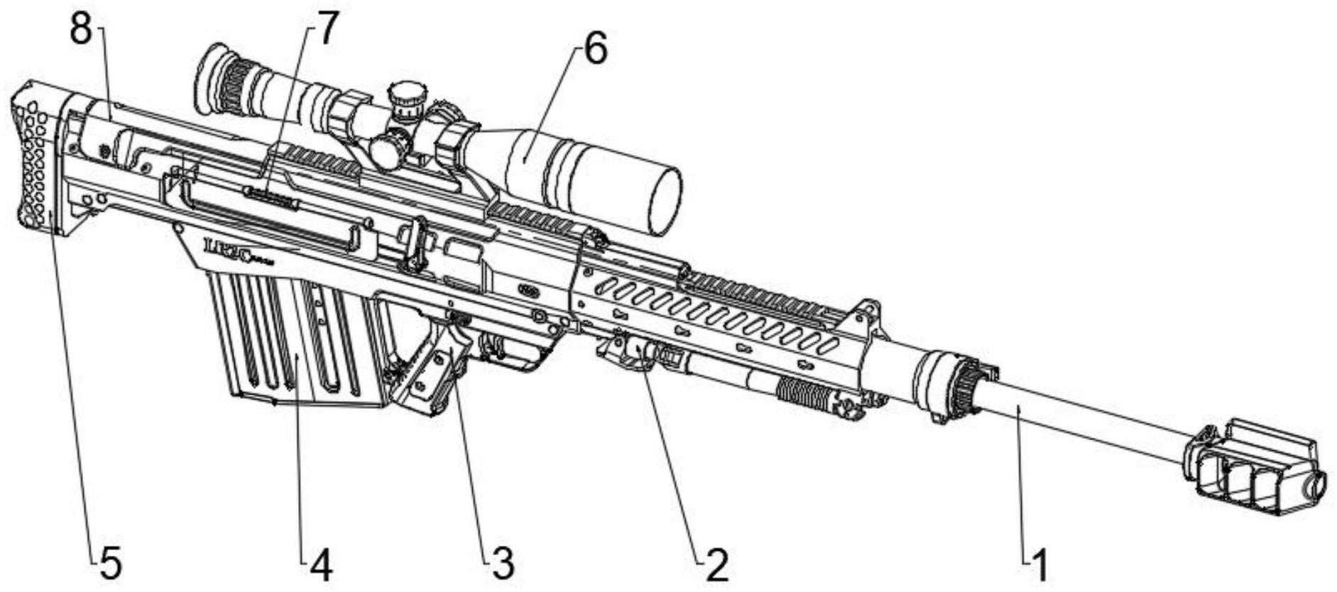 一种LR2C型12.7毫米半自动反器材步枪的制作方法
