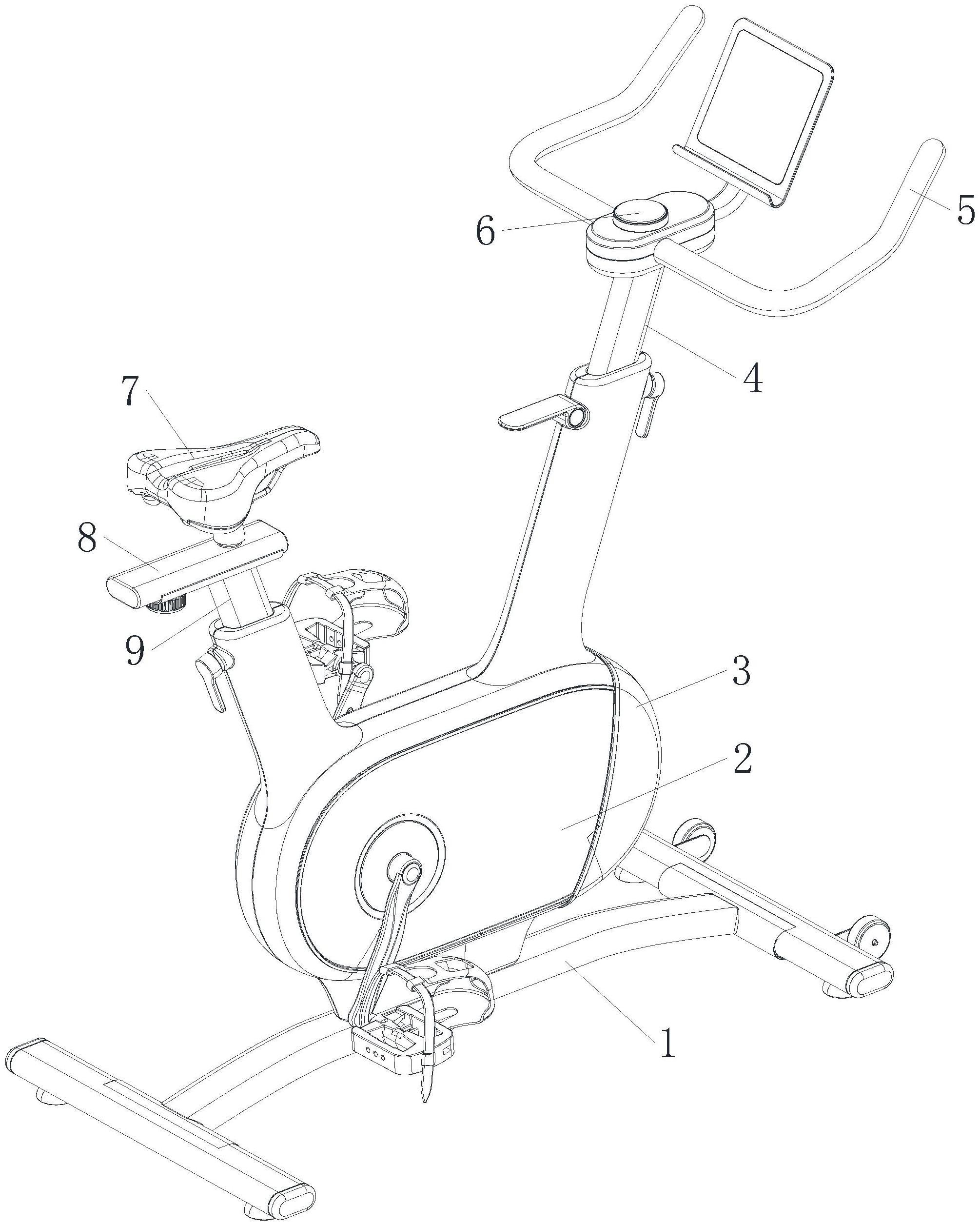 一种双飞轮结构的动感单车的制作方法