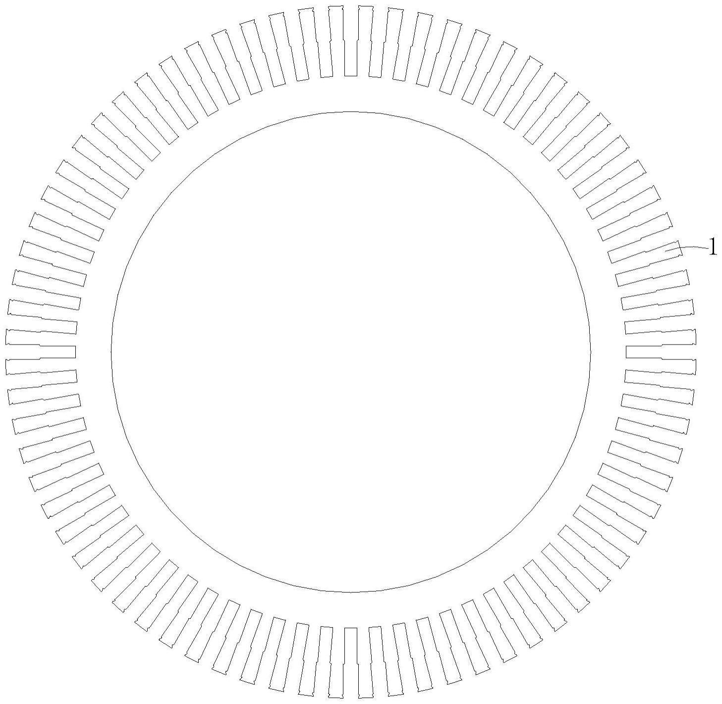 一种异形定子冲片及永磁电机的制作方法