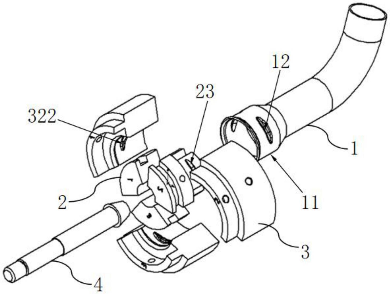 一种发动机机油加油管管端间歇螺纹模具的制作方法