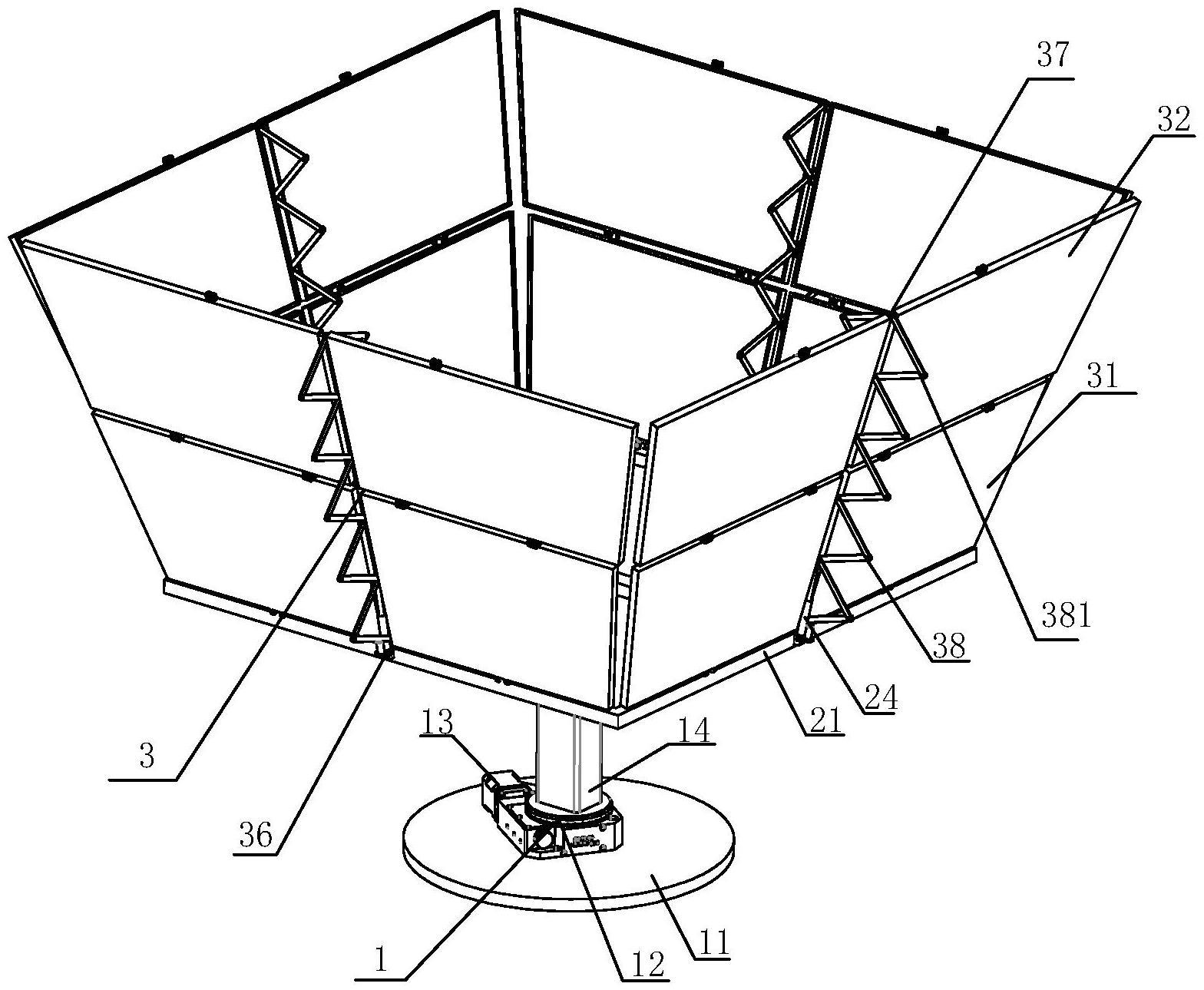 折展式风廓线雷达天线装置的制作方法