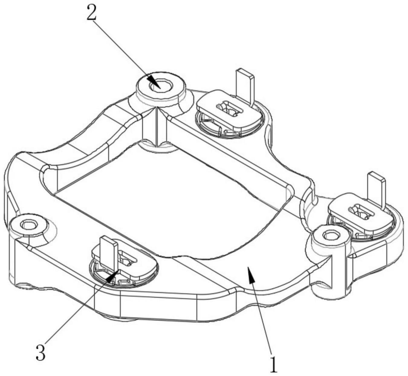 一种侧装的单级隔振压缩机悬置支架的制作方法