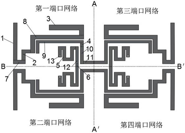 一种四端口选频网络及其构造的微波振荡器的制作方法