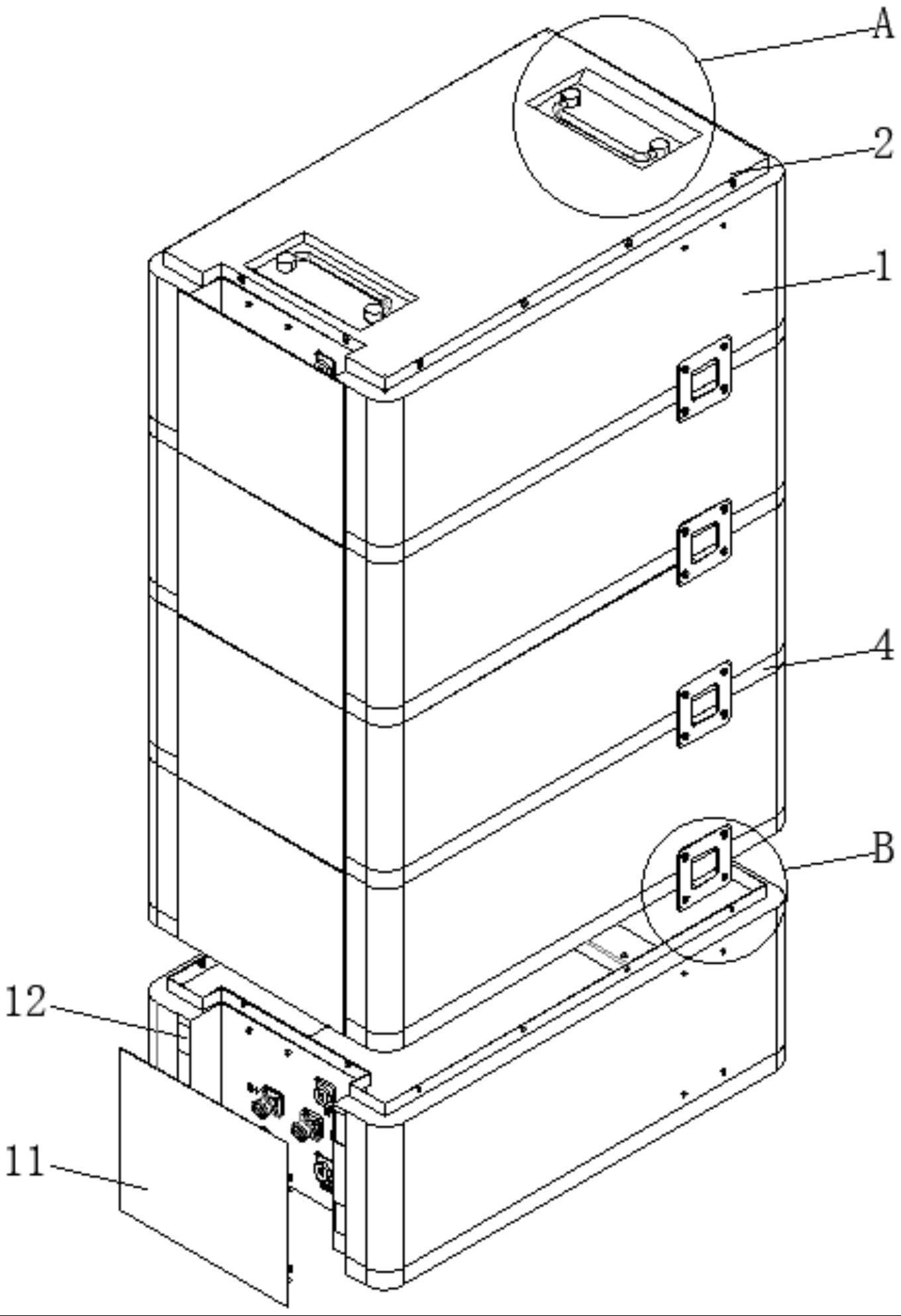 一种组串式叠放储能电池箱的制作方法