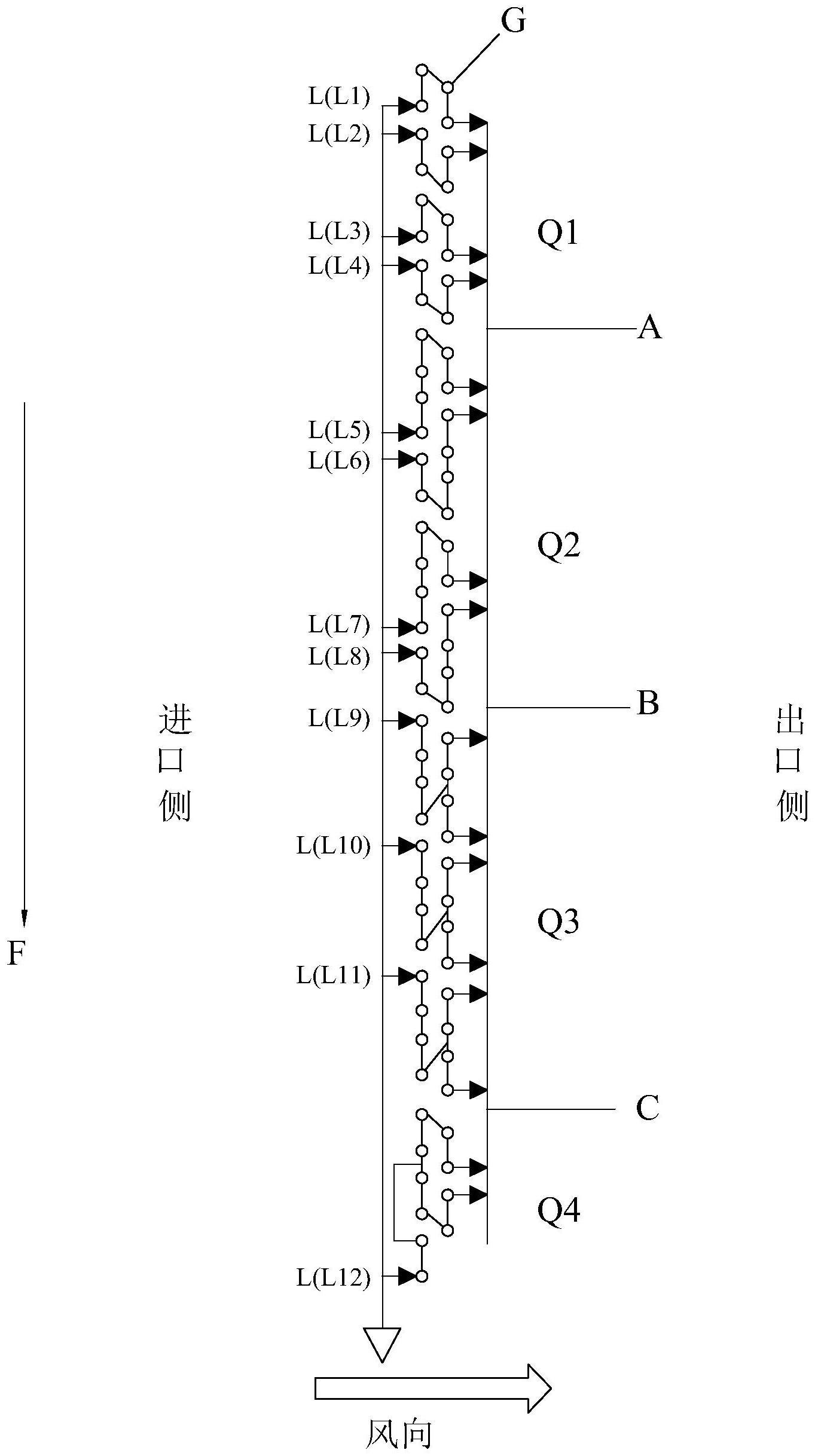 风冷管式换热器及换热流路布置方法与流程