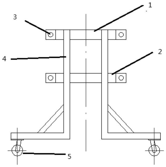 一种适用于多种直径流量标定柱的可移动支架的制作方法