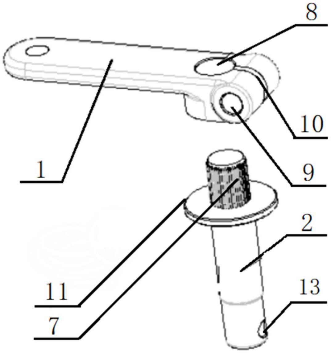 一种摇臂与选挡轴的连接结构的制作方法