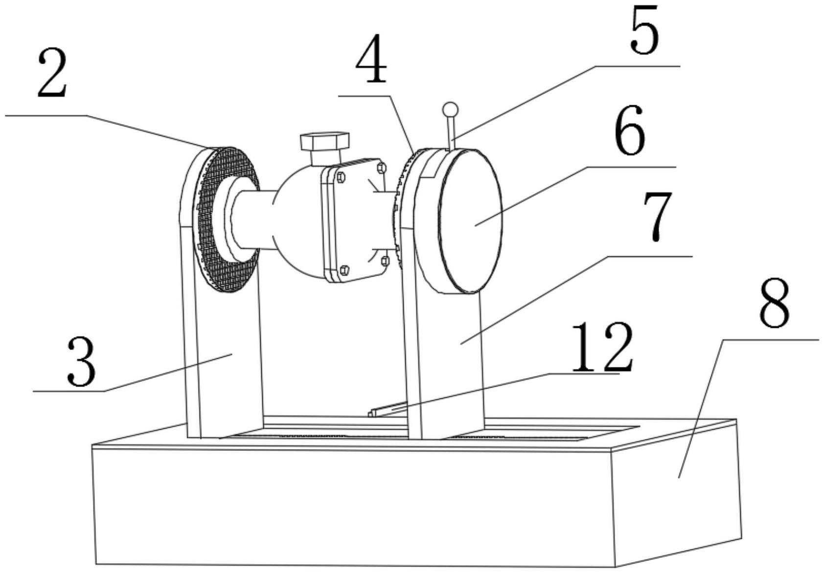 一种可调节球阀角度的生产夹具的制作方法
