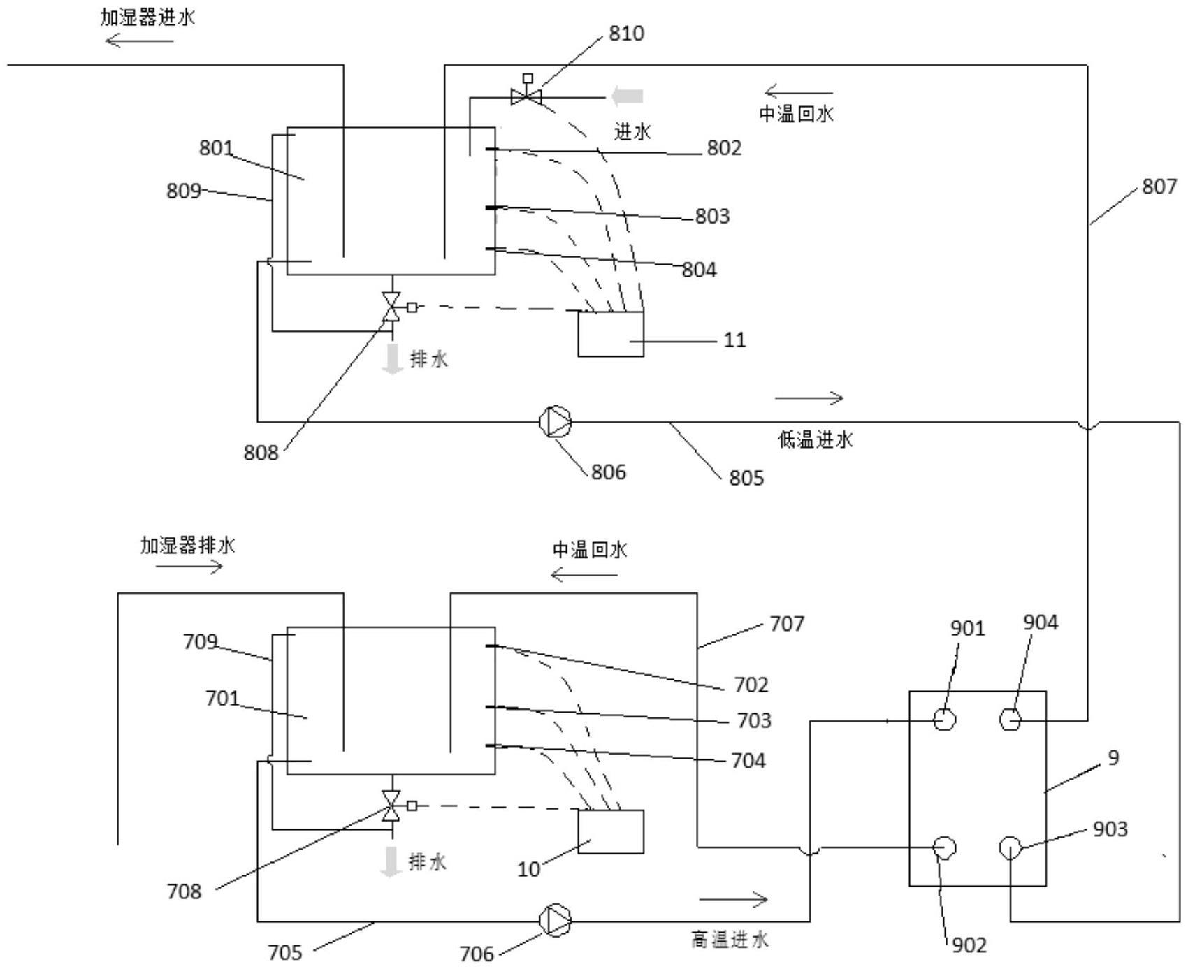 一种电极加湿器排水热回收装置及电极加湿器的制作方法