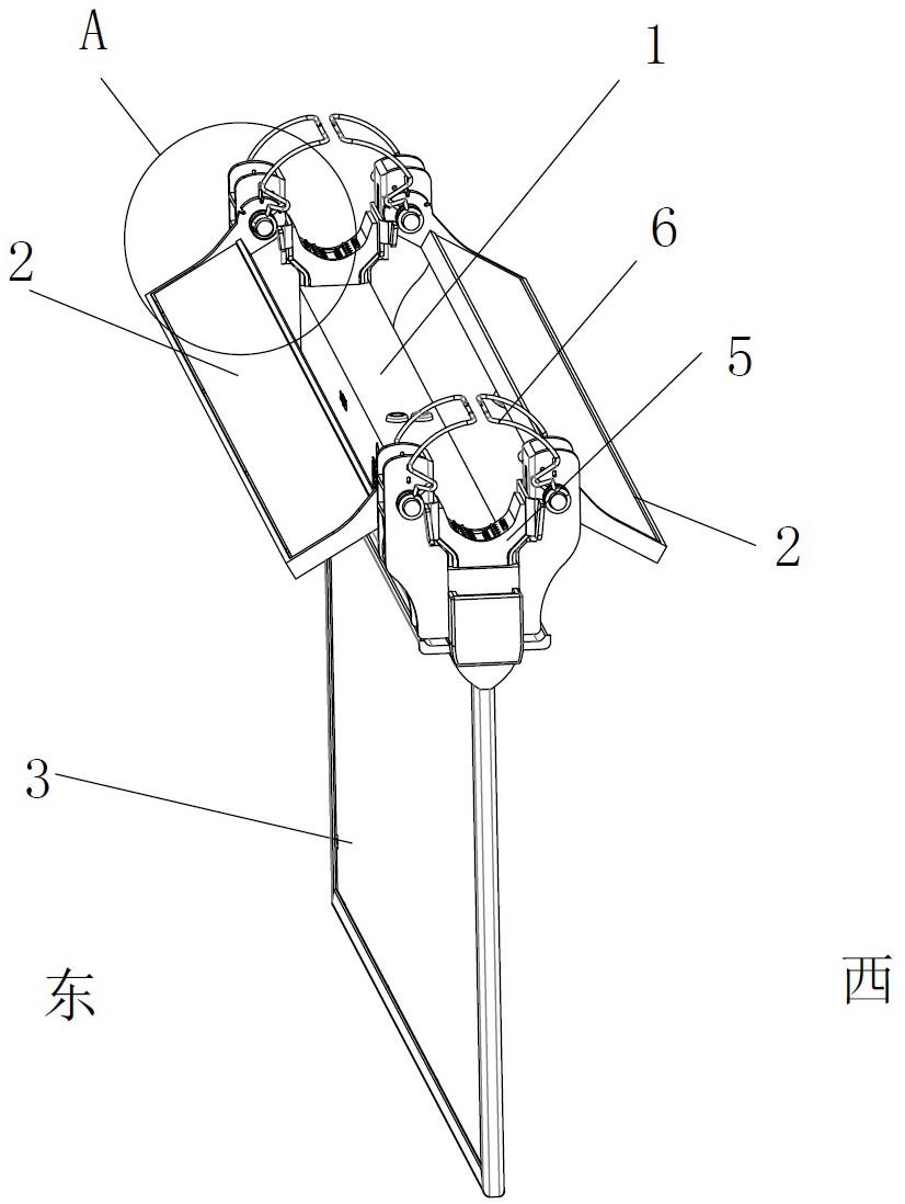 一种线缆警示牌用可调节太阳能板的制作方法