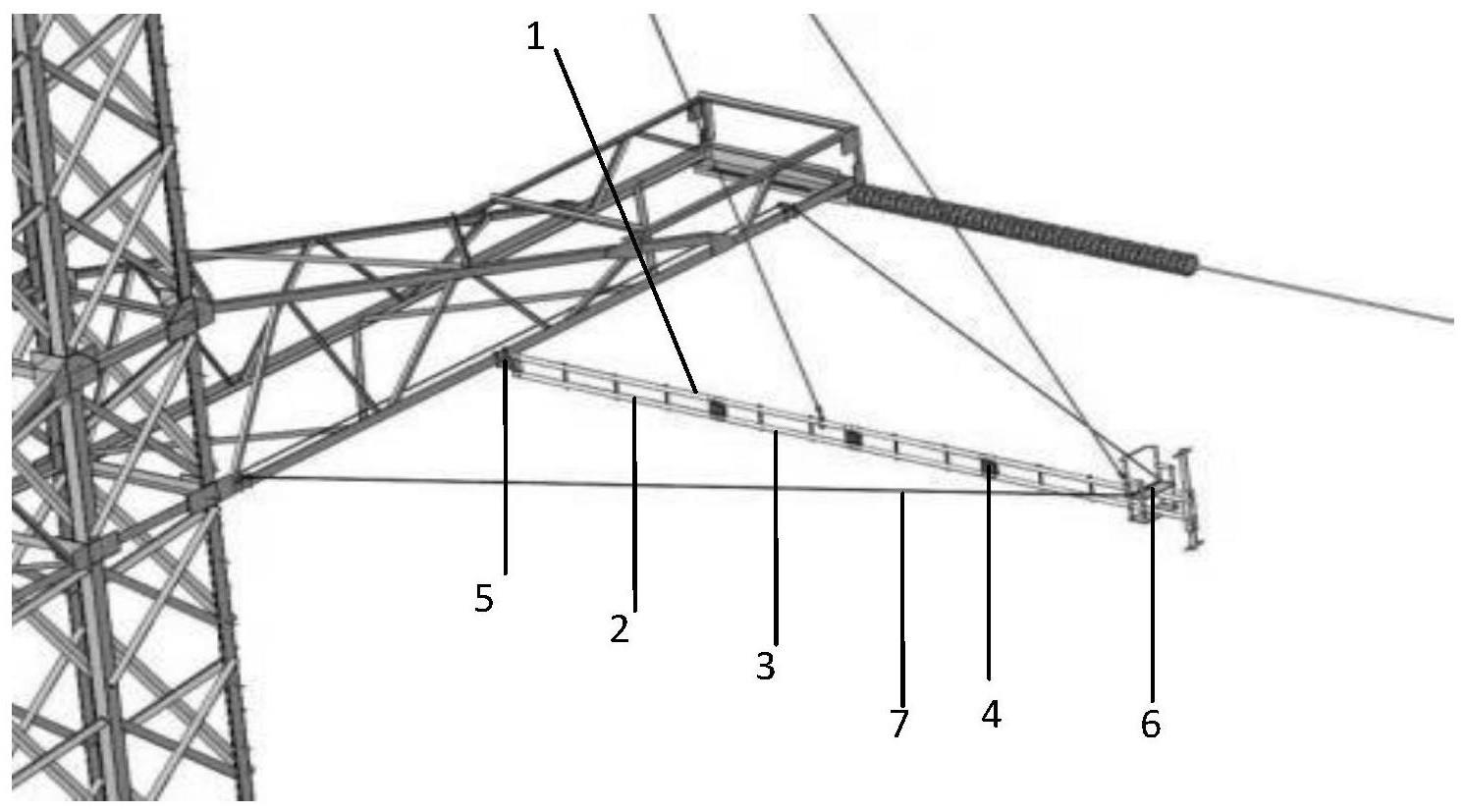 一种500KV输电线路带电作业旋转绝缘平梯的制作方法