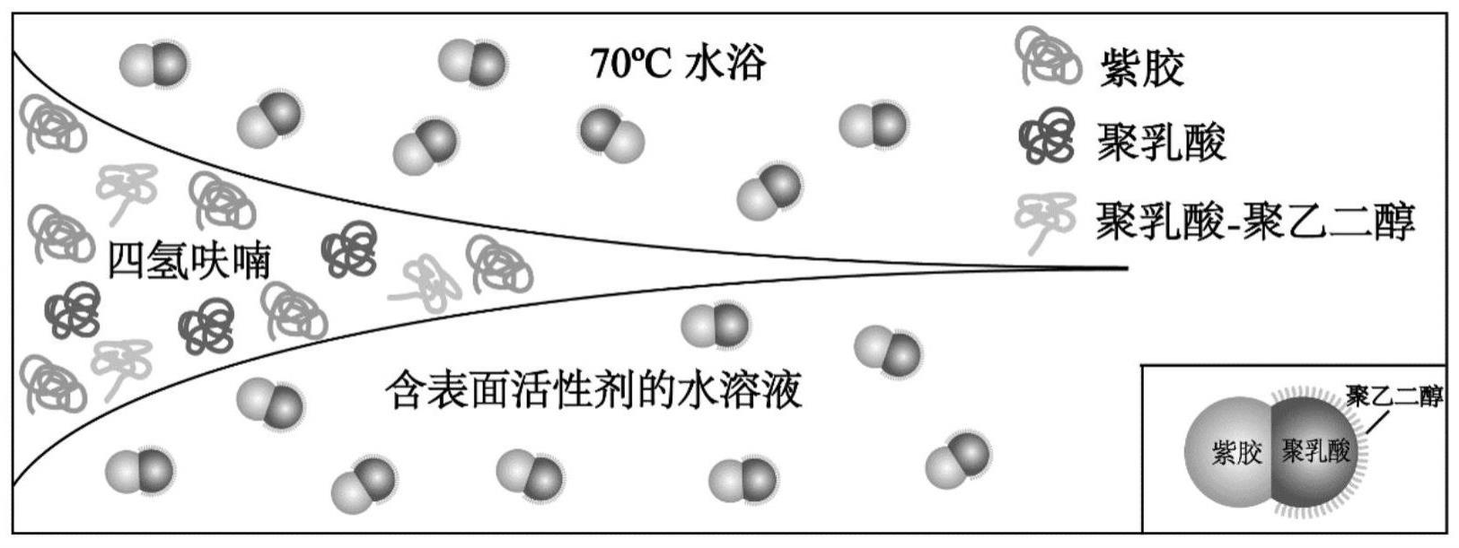 一步法制备生物相容的表面修饰可调两亲性Janus纳米颗粒及其应用