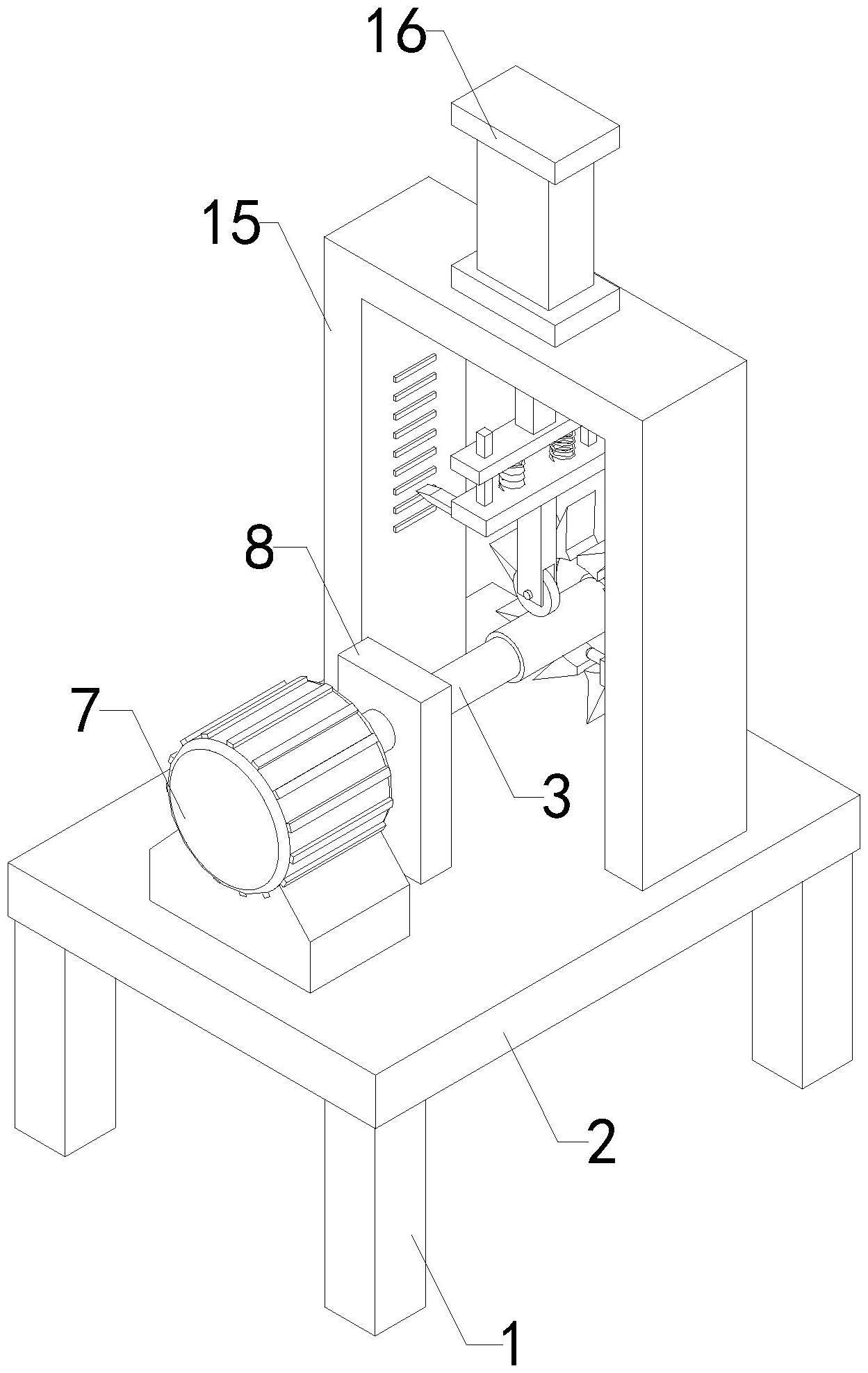 汽车水泵叶轮摆动校正装置的制作方法