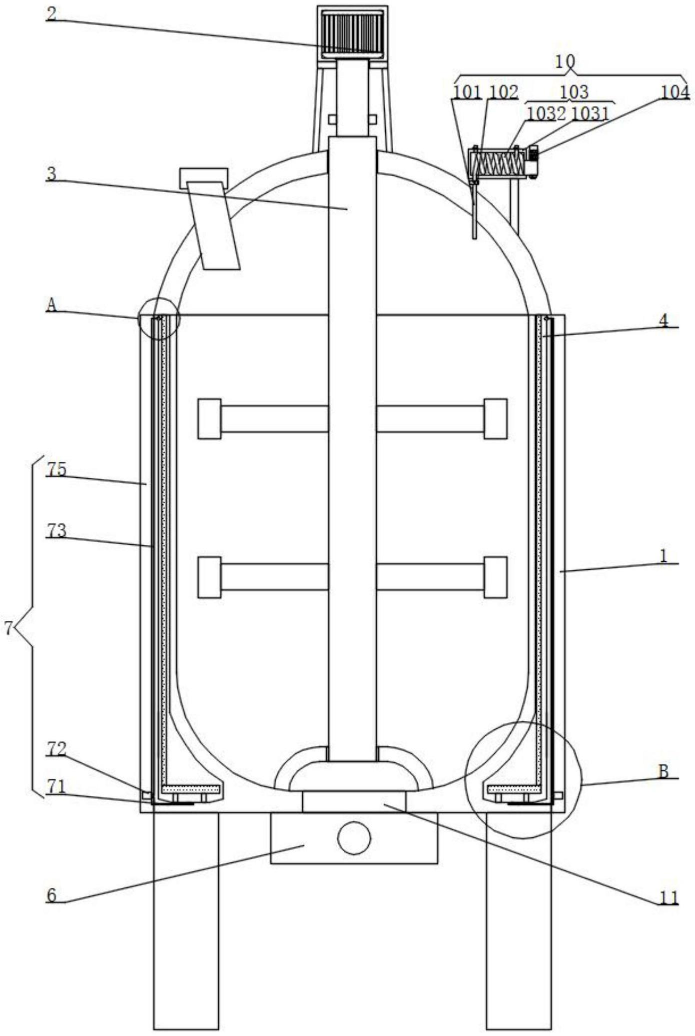 一种化学合成材料用高效反应釜的制作方法