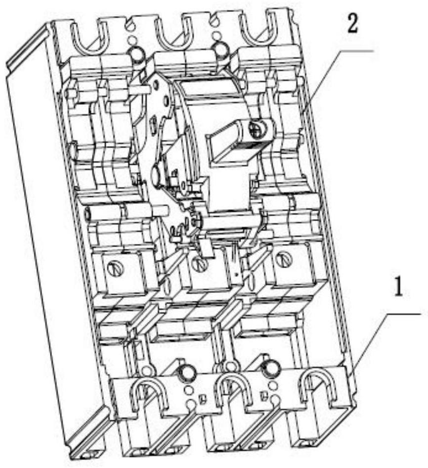 塑壳断路器的分断组件壳体的安装结构的制作方法