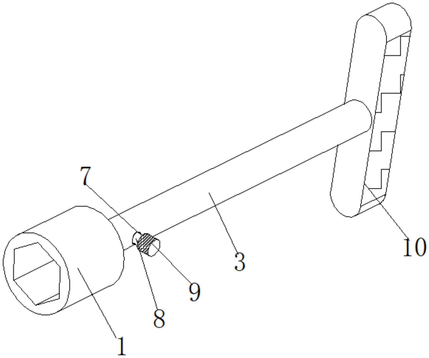 一种便于狭窄空间阀门开启实用工具的制作方法