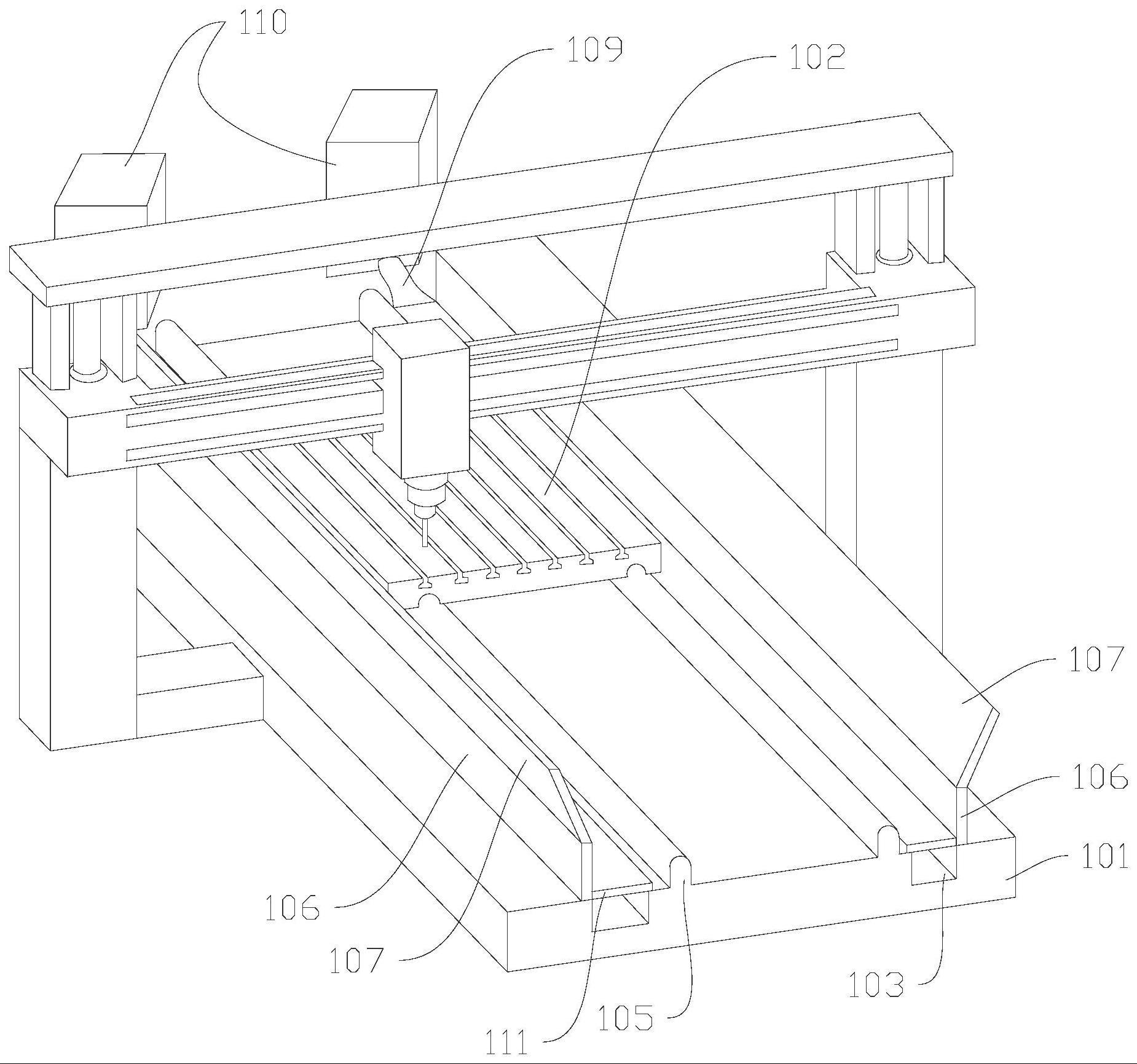 一种龙门铣床工作台的制作方法