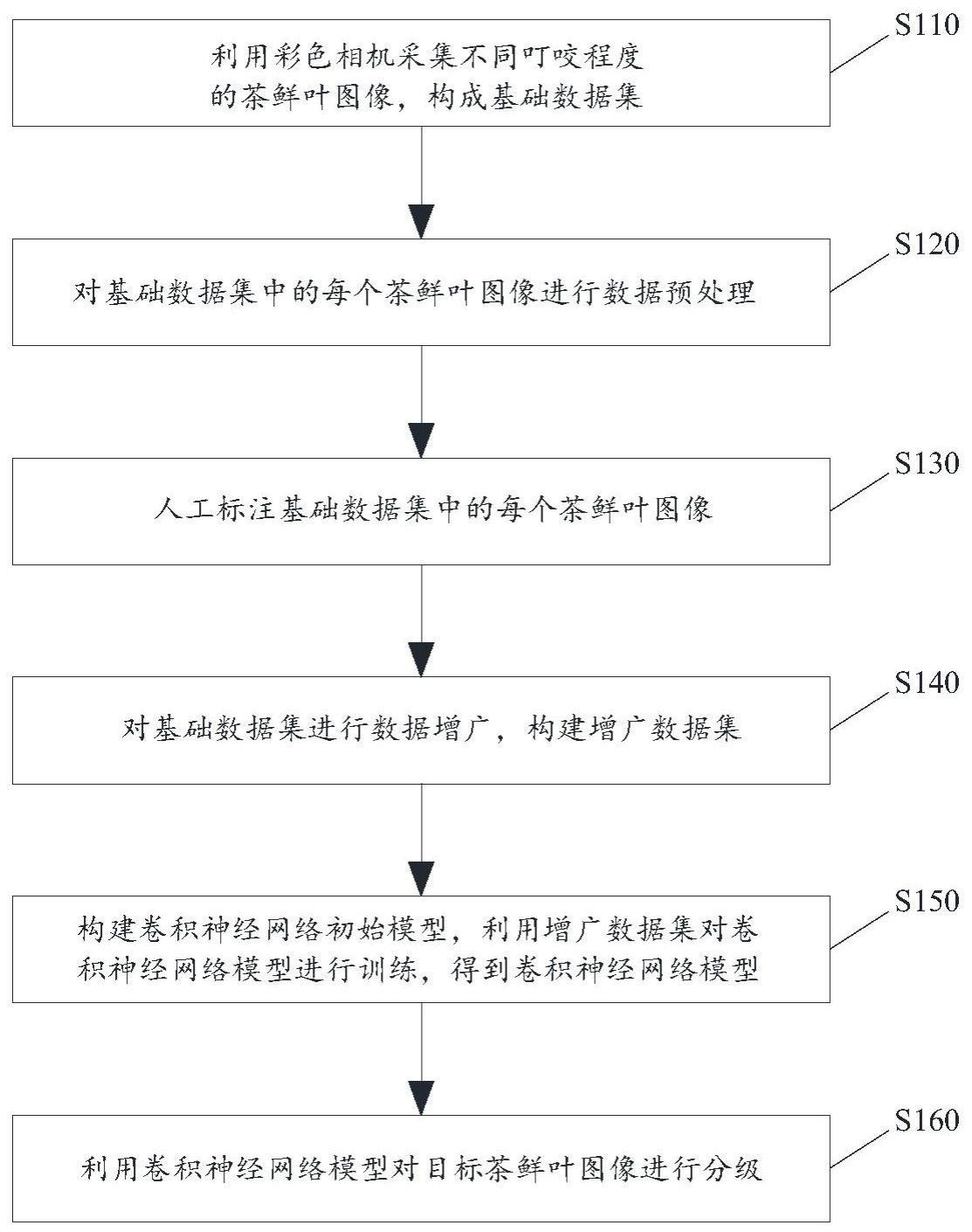 基于神经网络和图像识别的茶小绿叶蝉叮咬鲜叶等级分类方法和装置