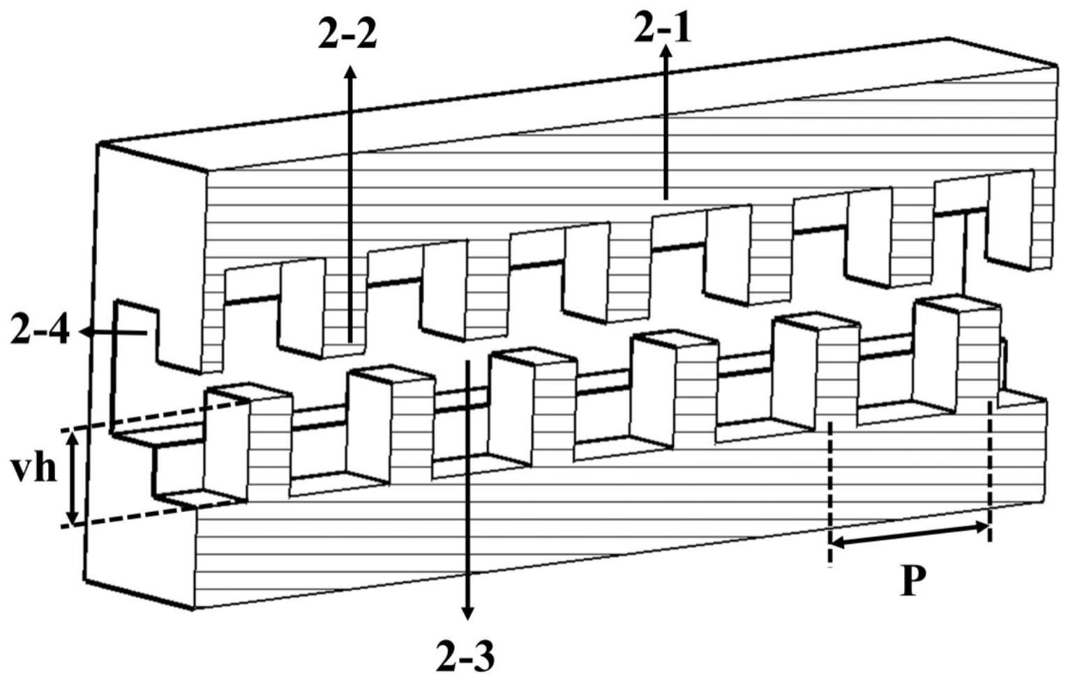 一种新型超宽带带状注行波管慢波结构