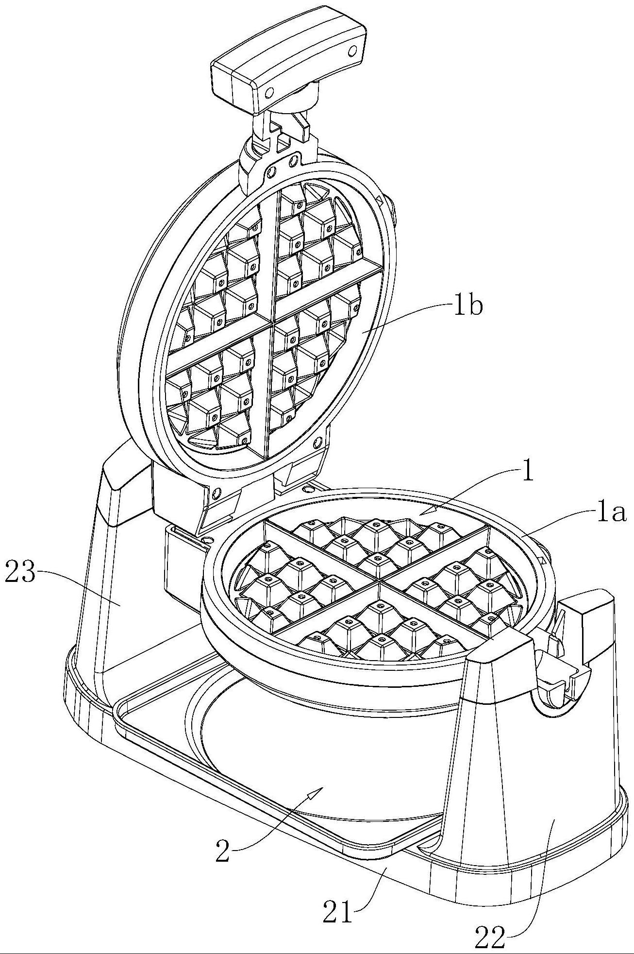 一种模具可拆卸的华夫饼机的制作方法