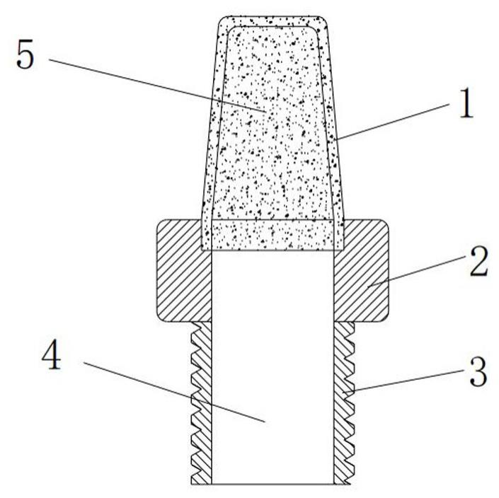 一种注吹制品吹气头的制作方法