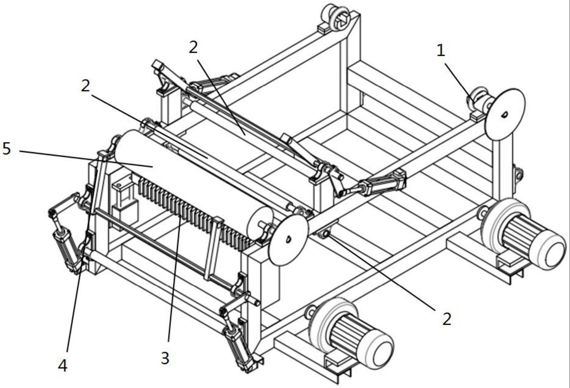一种钢丝绳芯输送带垫胶封边条的加工装置的制作方法