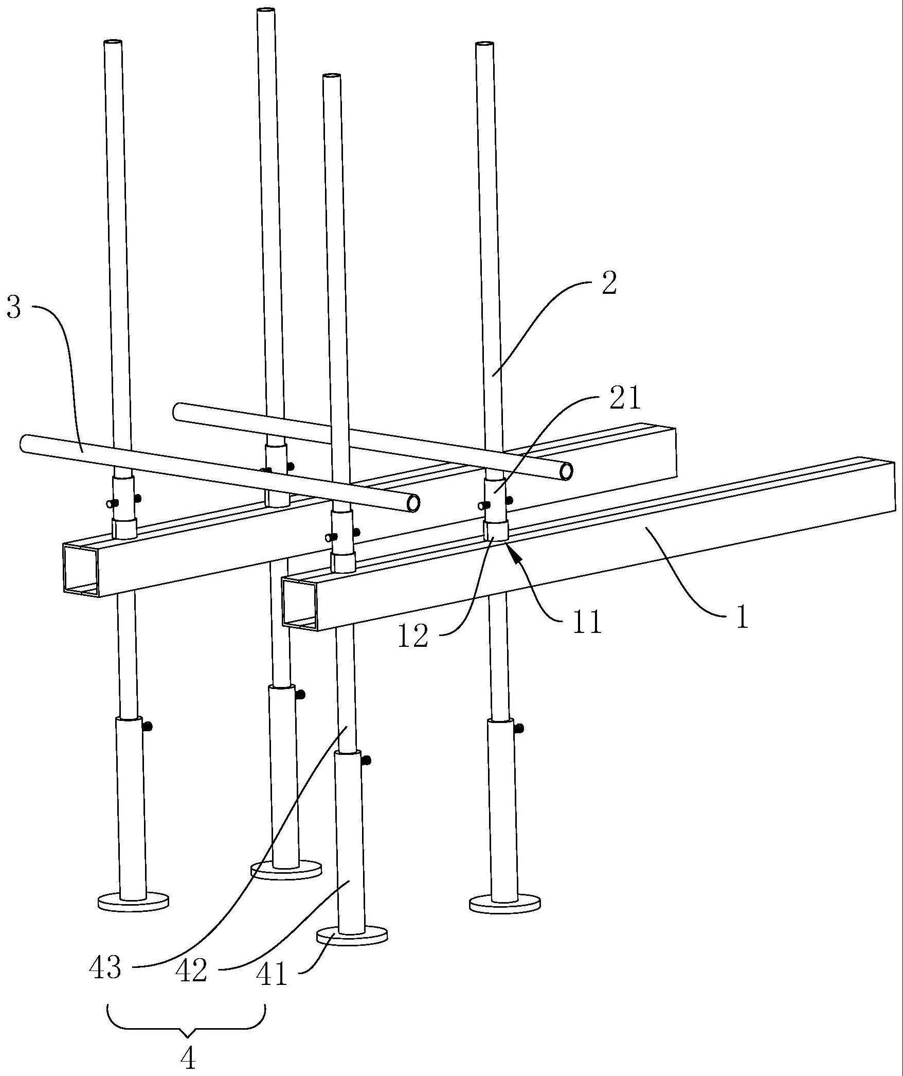 一种可提前拆除的悬挑脚手架结构的制作方法