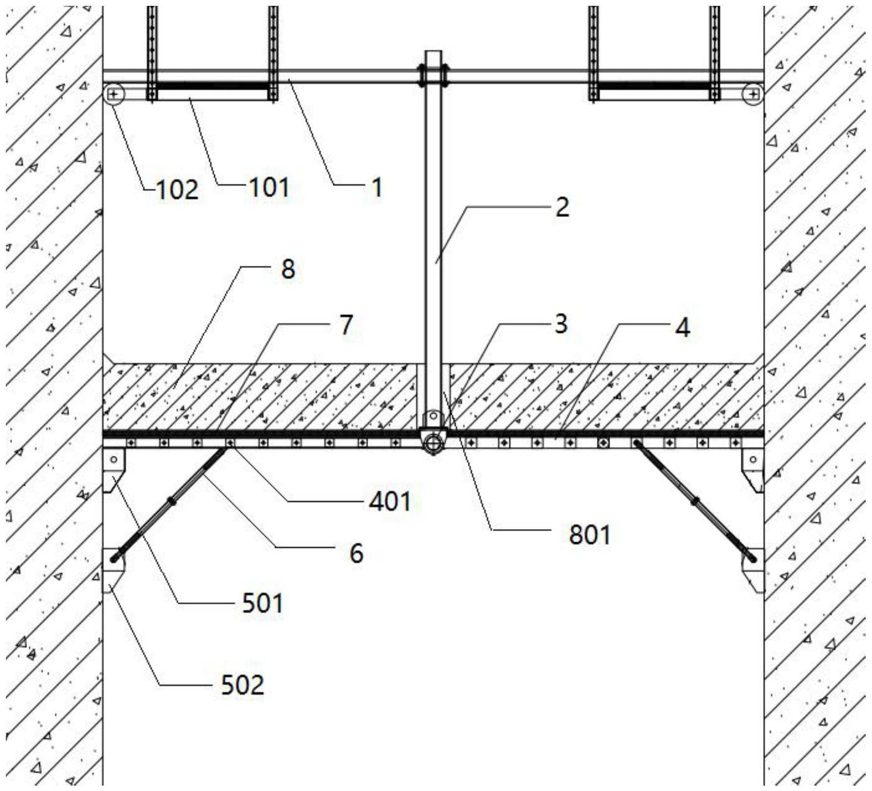 一种可连续施工桥梁墩柱横隔板支撑装置的制作方法