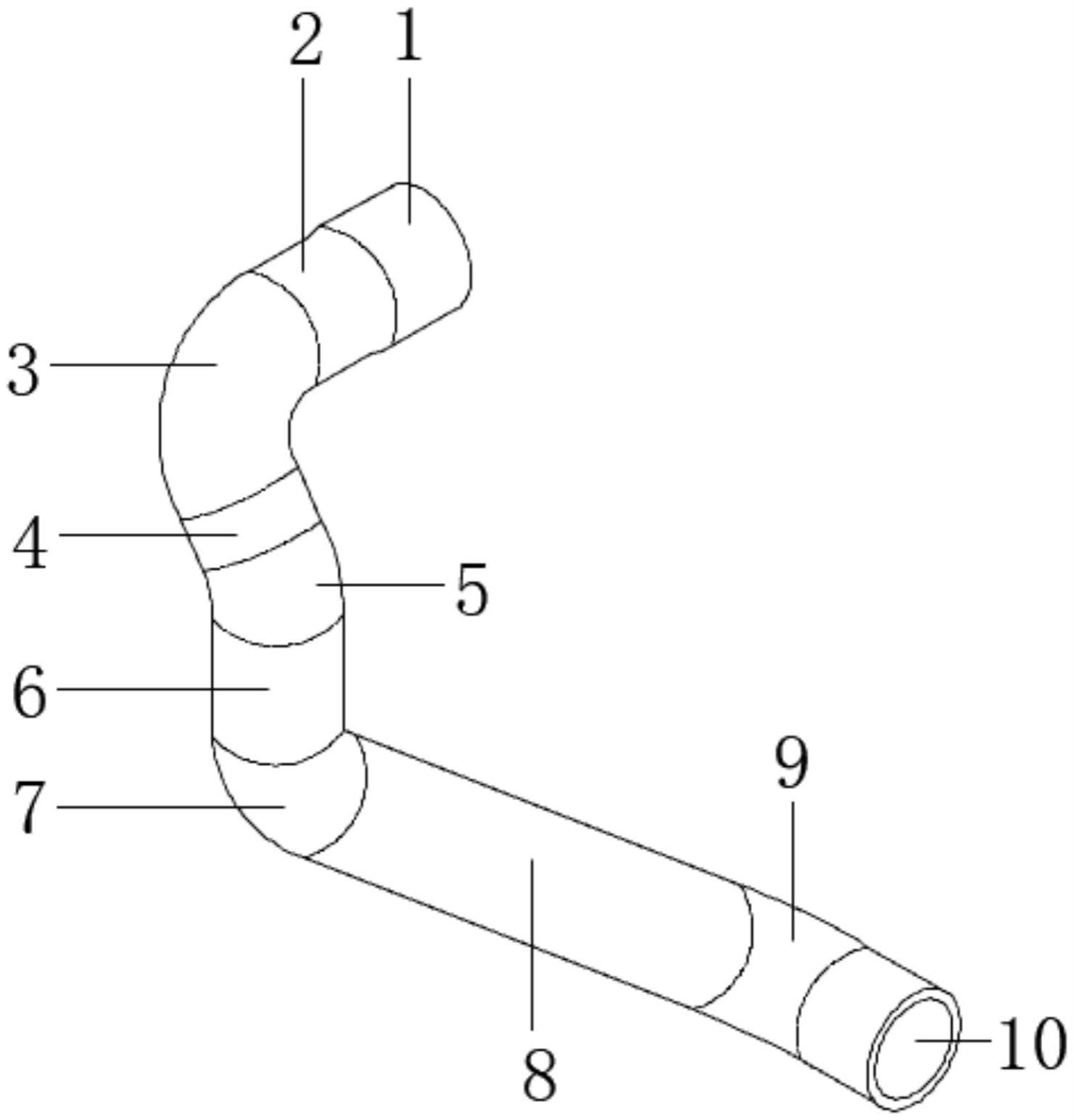 一种汽车散热器出水管的制作方法