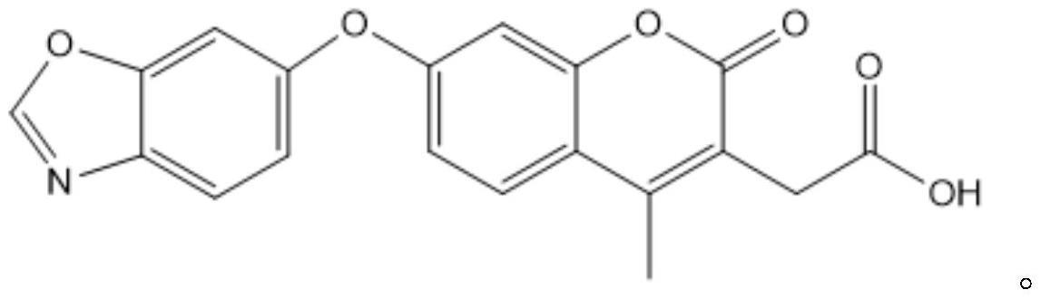 一种基于苯并噁唑衍生物的香豆素类荧光探针及其应用