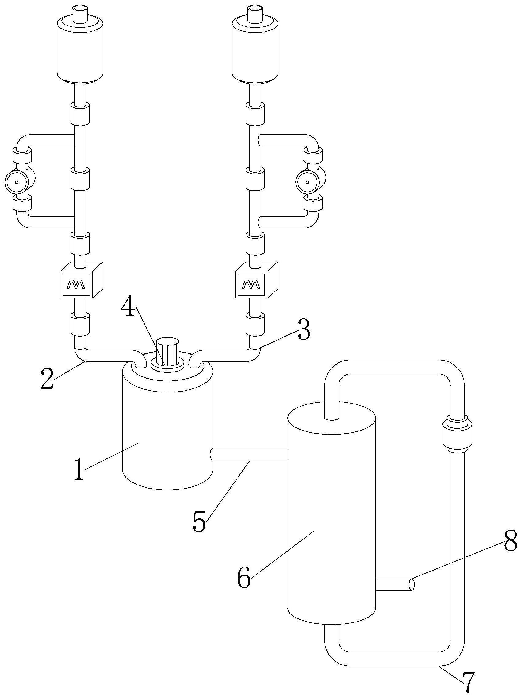 一种二乙二醇单甲醚等比例配料装置的制作方法