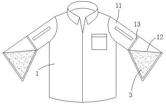 一种可使衣袖耐脏的校服的制作方法