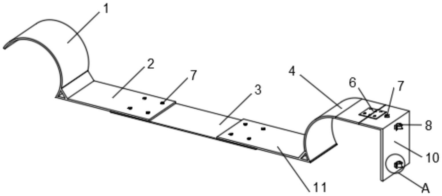 橡皮船用测深仪支架的制作方法