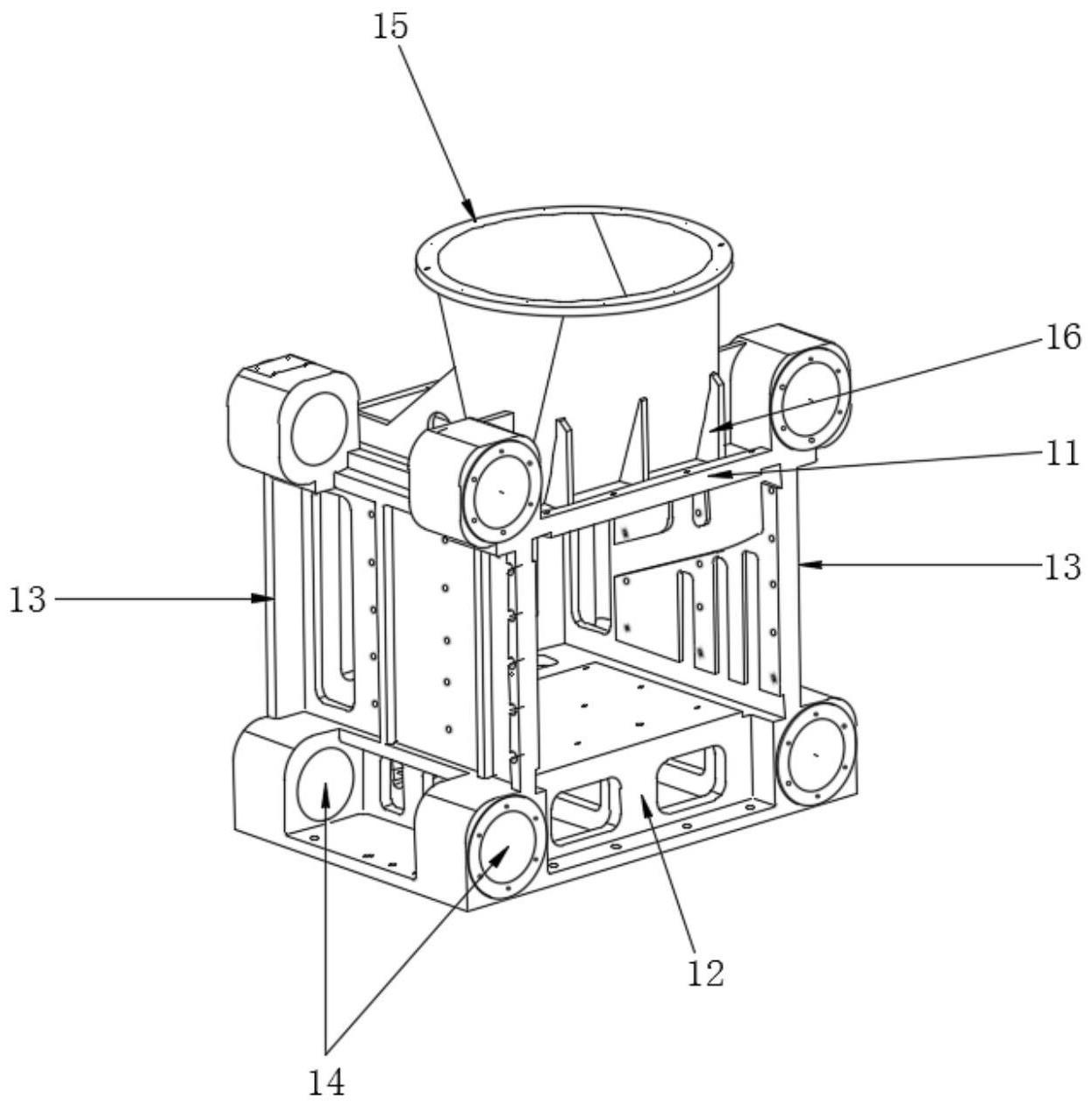 一体式箱体结构及垂直造型机的制作方法