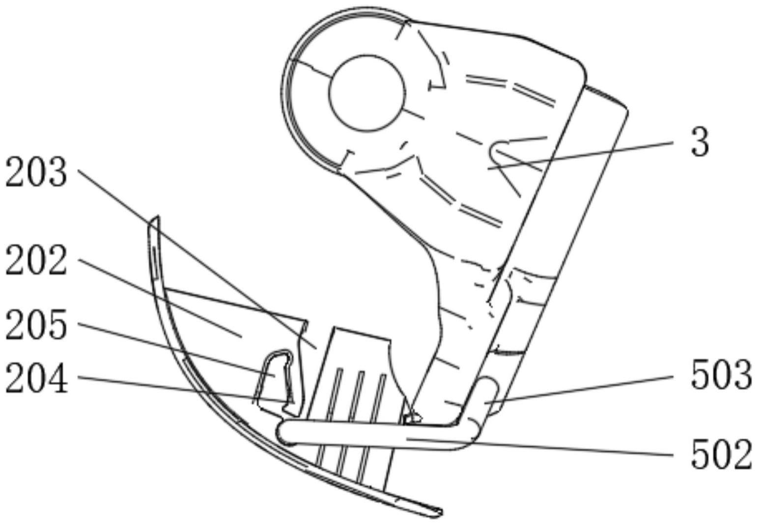 一种儿童座椅下固定点覆盖结构的制作方法