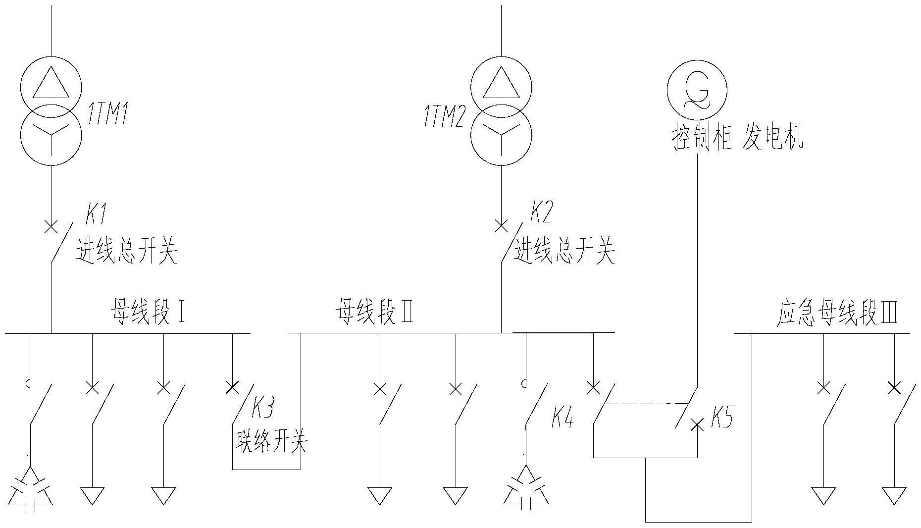 一种应急母线段配电电路的制作方法