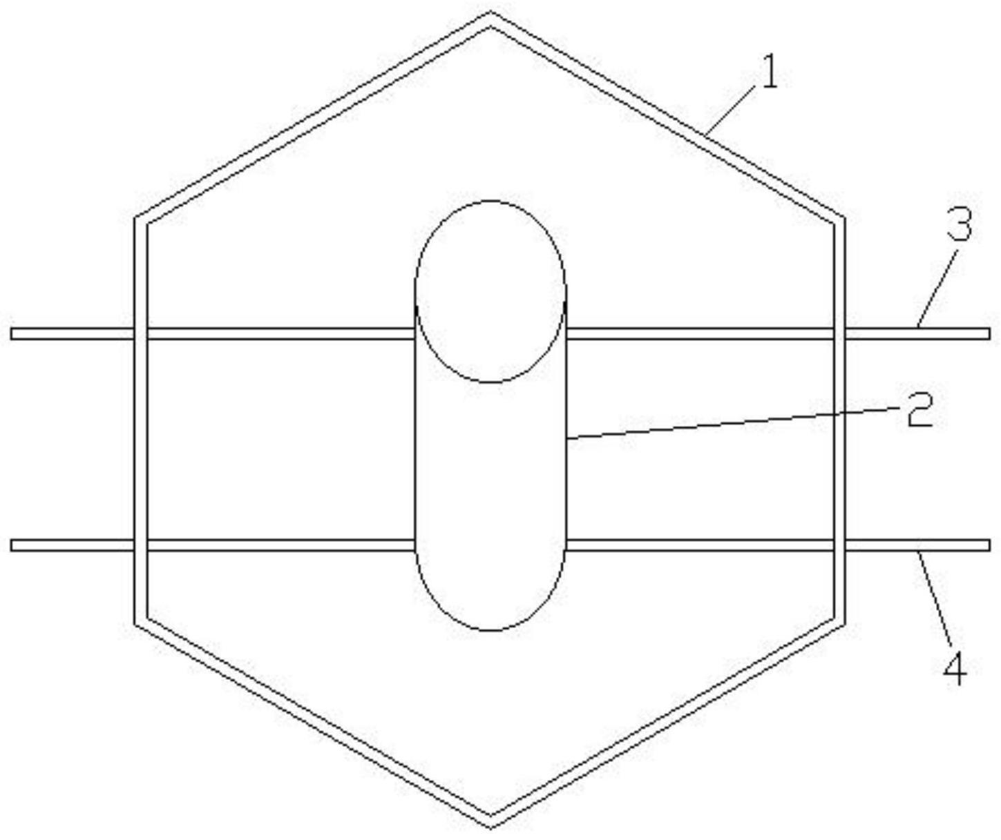 一种斜孔防洪堤生态护坡砖模具的制作方法