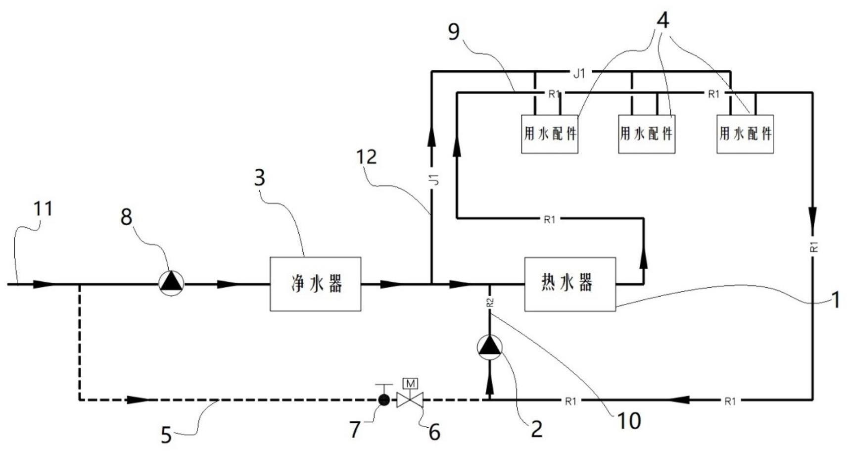 一种热水循环泵流量控制系统的制作方法